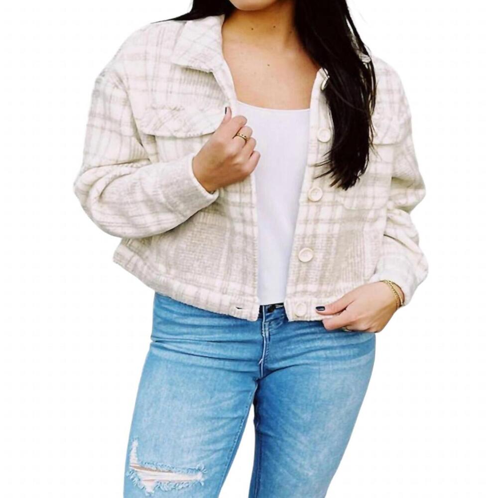NEW FALCON PARK selah shacket in ivory